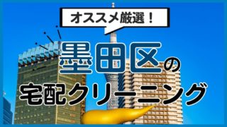 墨田区のおすすめ宅配クリーニング11選！サービス・料金・日数を比較